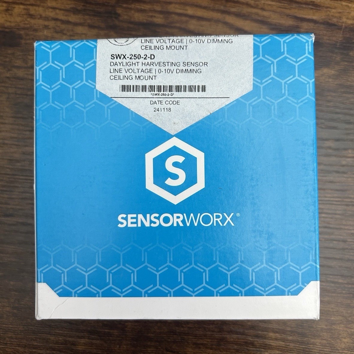 SensorWorx SWX-250-2-D Optical Daylight Sensor 0-10V Dimming 360° Ceiling