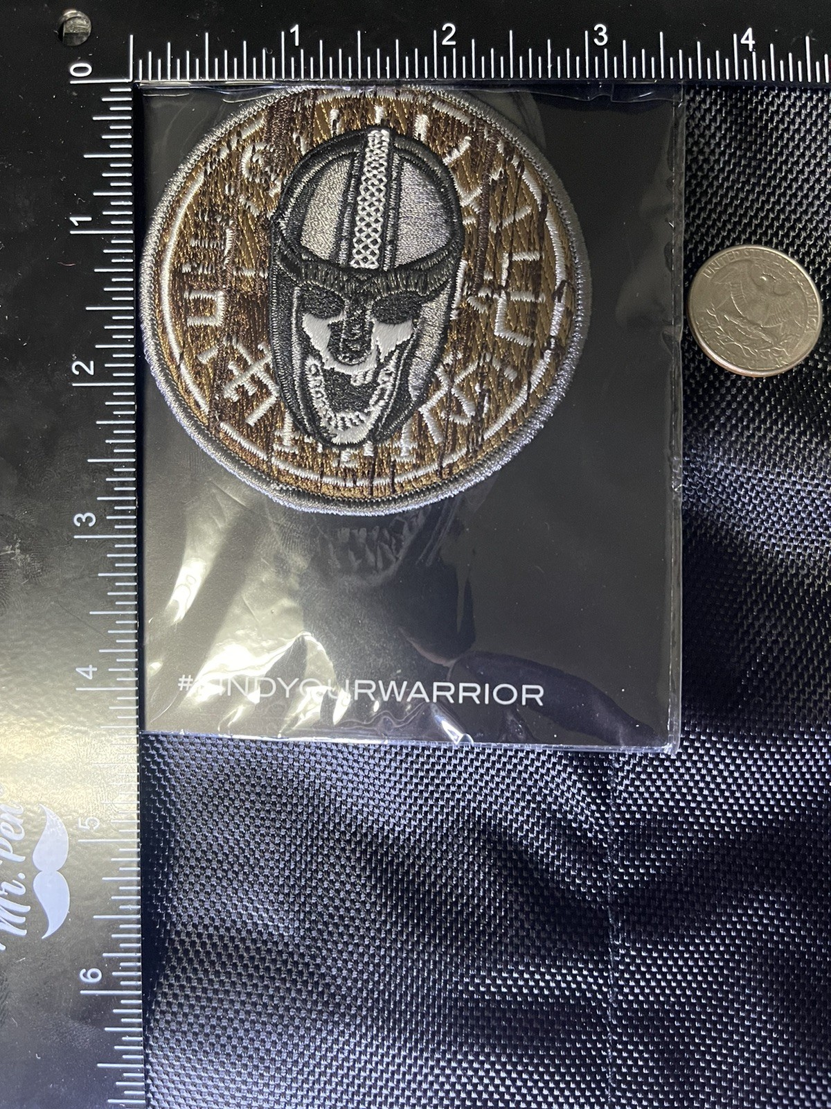 Viking Round Shield Tactical Morale Patch, 2 pc-set Modern Arms, Embroidered