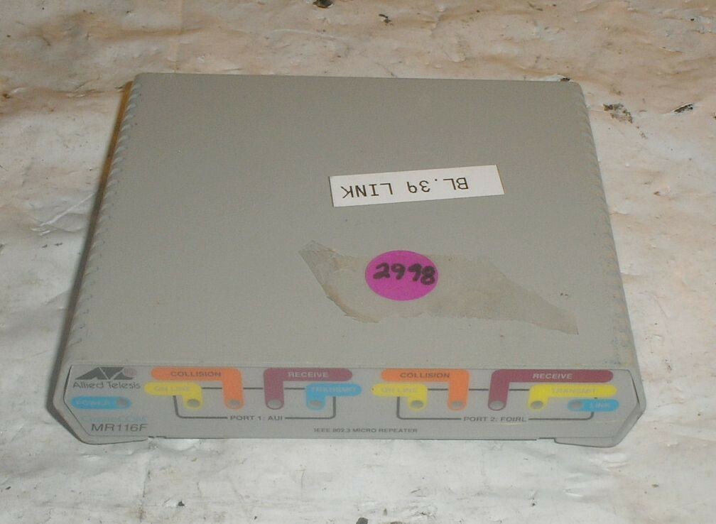Allied Telesis CentreCOM MR116F IEEE 802.3 Micro Repeater - No Power Supply