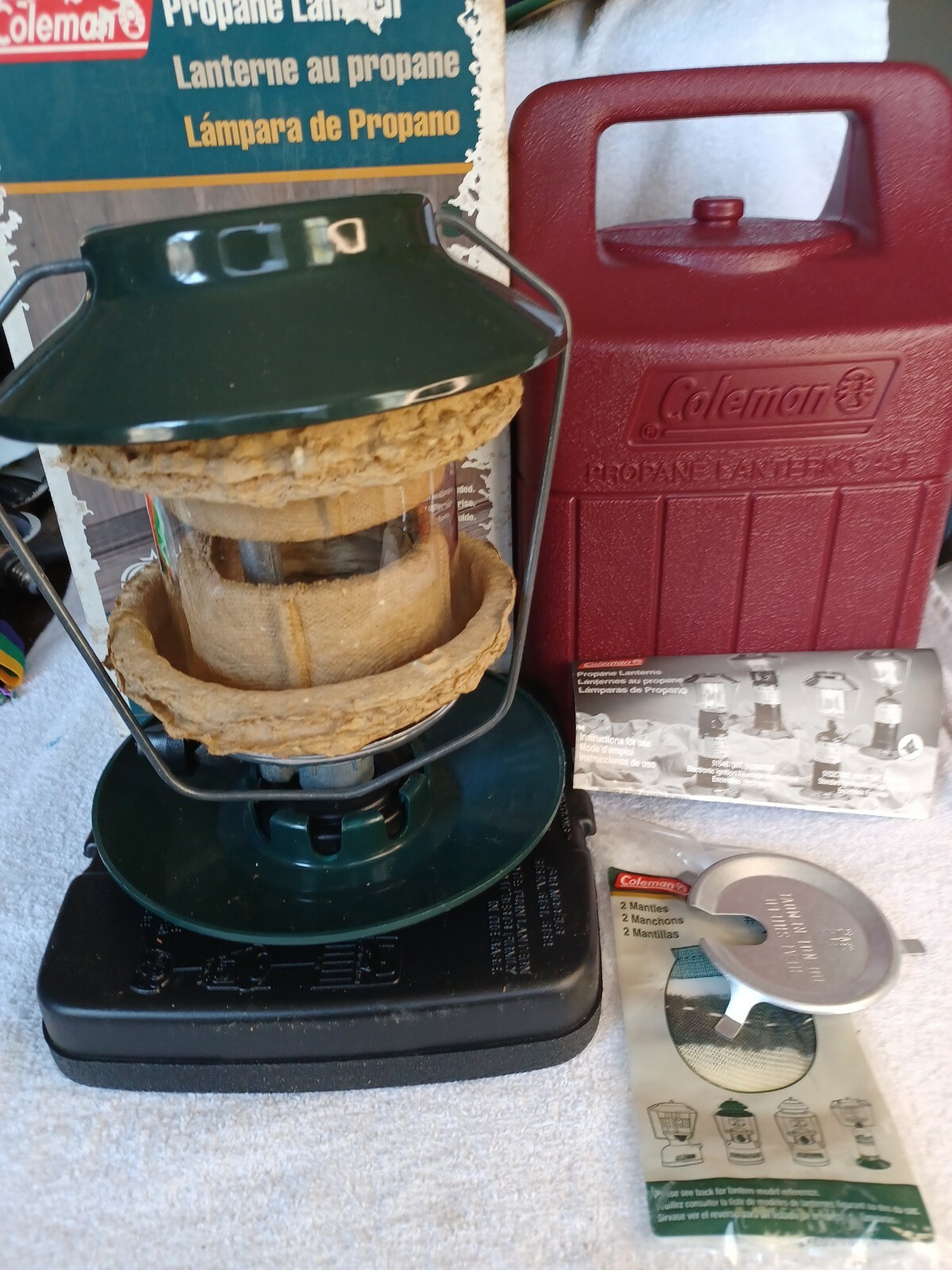 Coleman Double Mantle Propane Lantern With Carry Case, 5152C740T