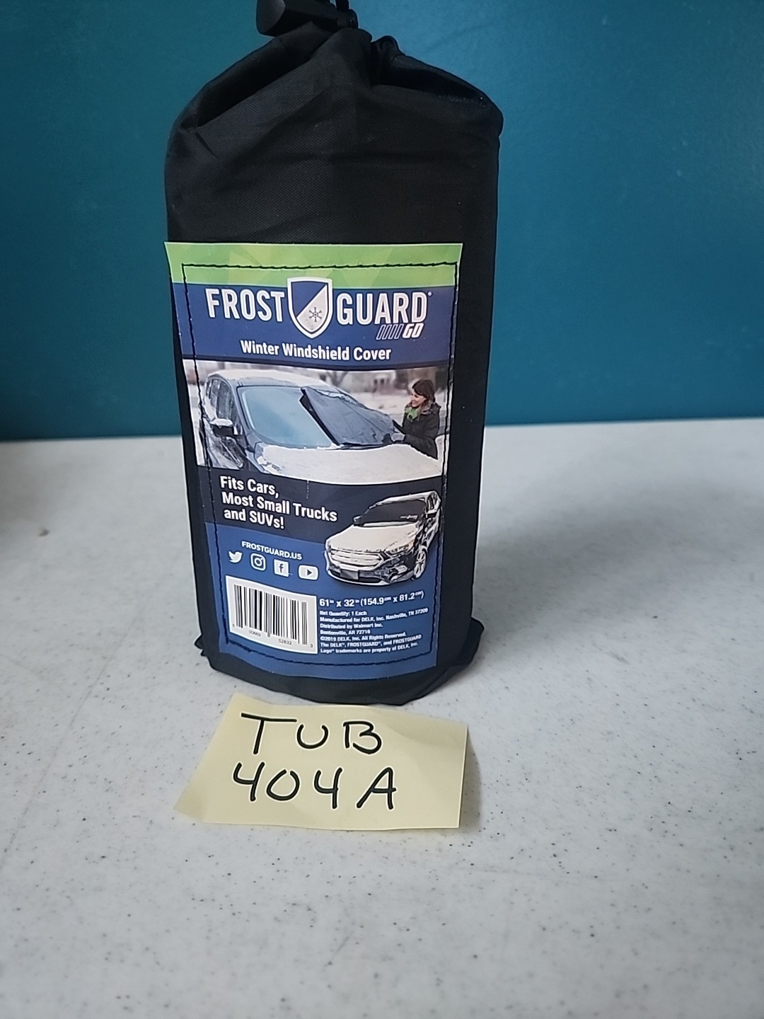 Frost Guard Go Portable Winter Windshield Cover 61”×32” w/Travel Storage Pouch