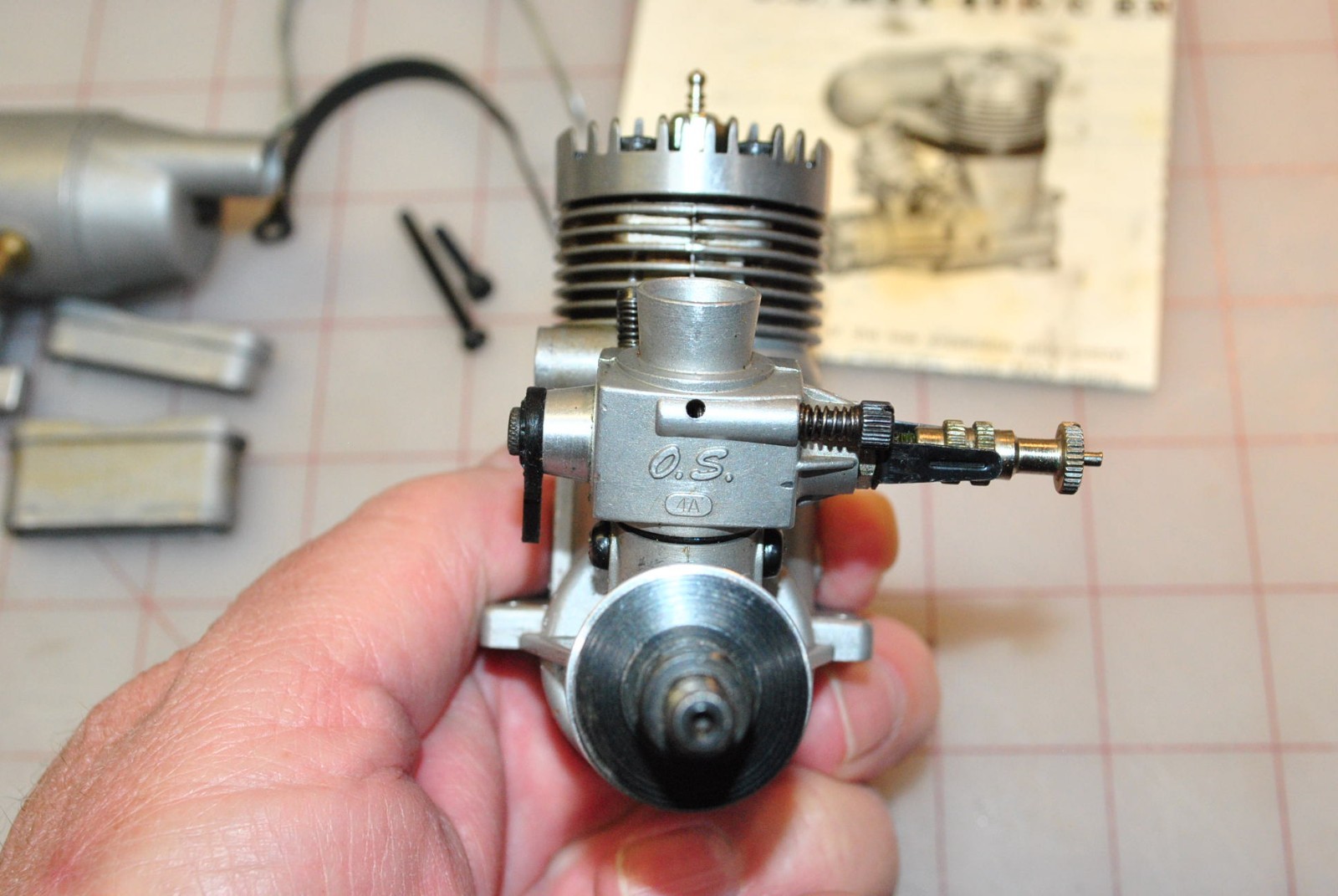 O.S. Max-H .40 RC Airplane Engine w/ Muffler, Box, Nice!
