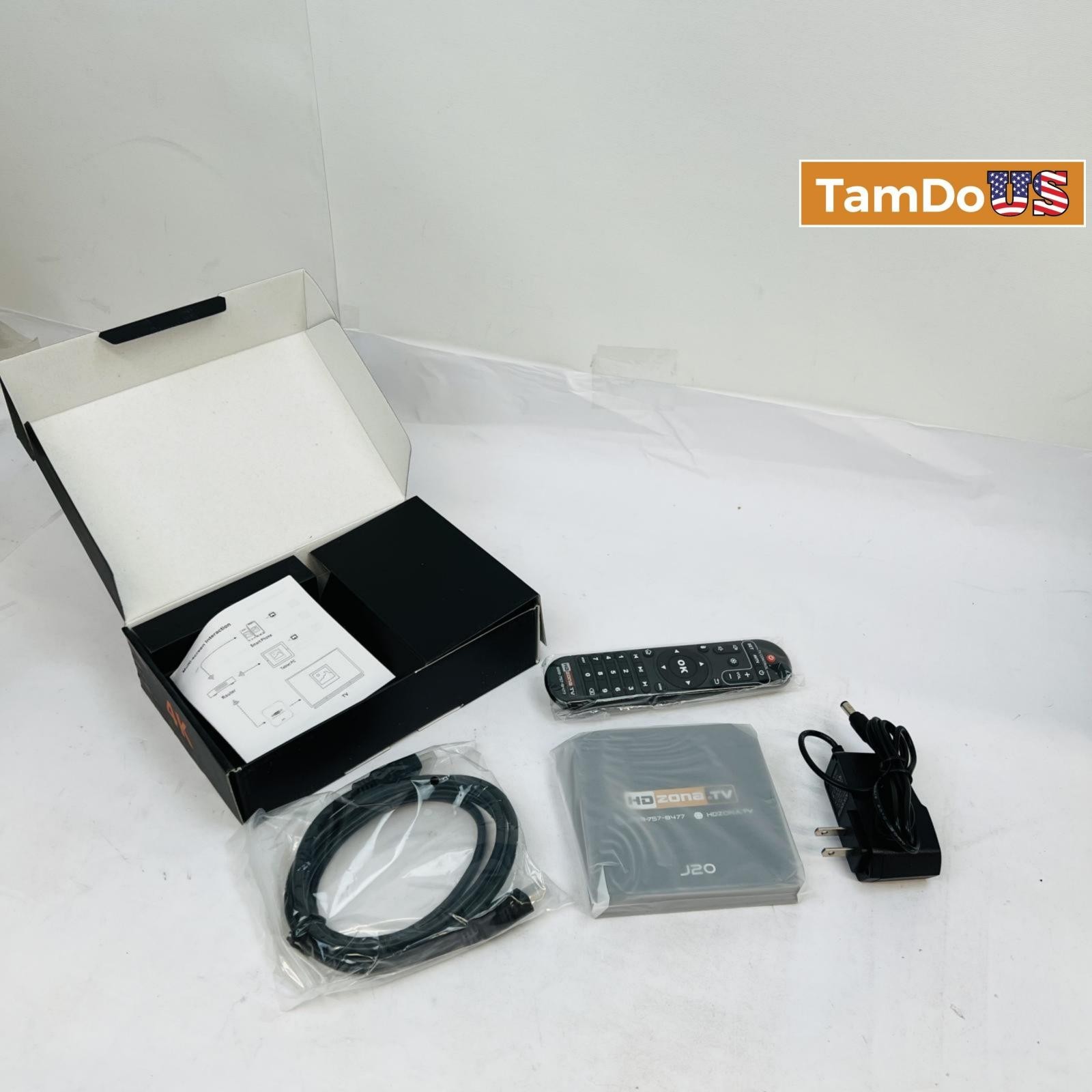 HDZona.tv J20 Ultra HD Smart TV Box – 16GB ROM, Quad-Core, Dual WiFi 2.4G/5G