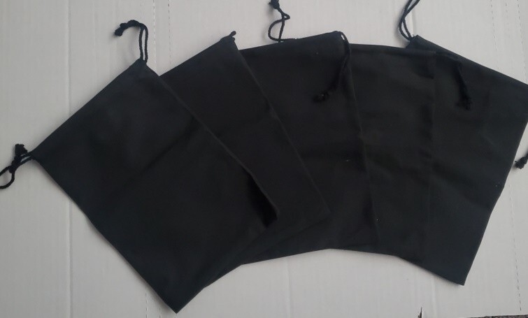 Warhammer 40k Black Fabric Dice Bags x5