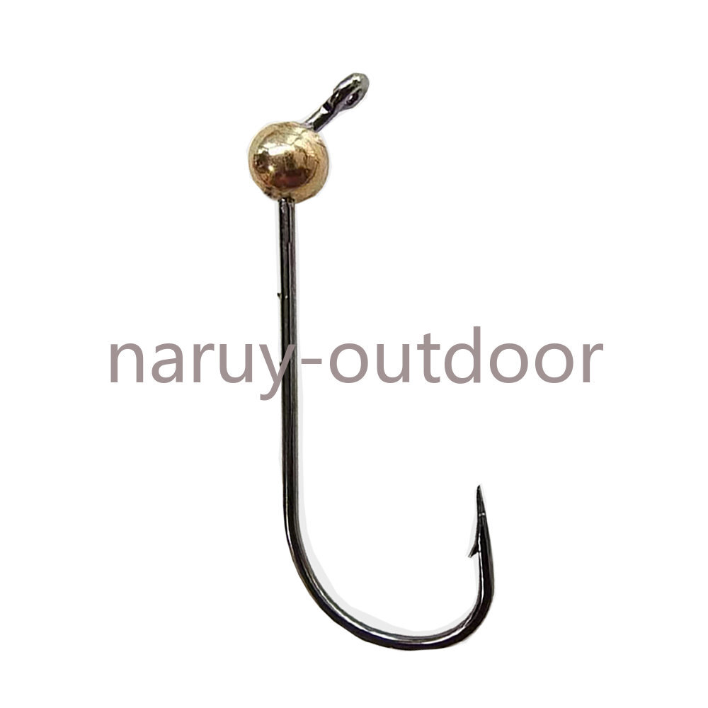 40 Pack 1/64 1/32 1/16 1/8 oz Copper Jig Heads Fishing Hooks Crappie Trout Bass