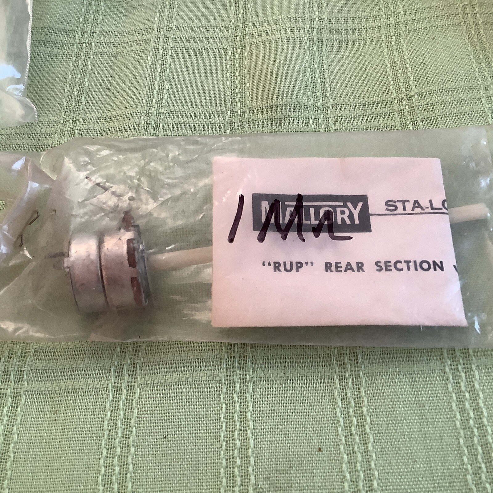 Mallory RUP16L rear Section Potentiometer With Push Pull Switch 1 Megohm