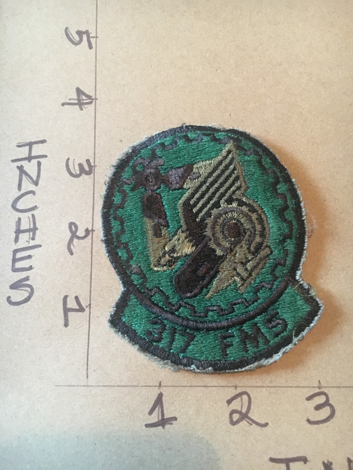 USAF 317th FMS Squadron subdued patch 5/28/25