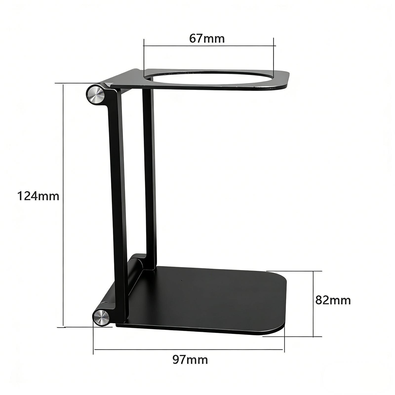 Coffee Maker Stand, Foldable Stand for Coffee Machine, Practical Black Stand for