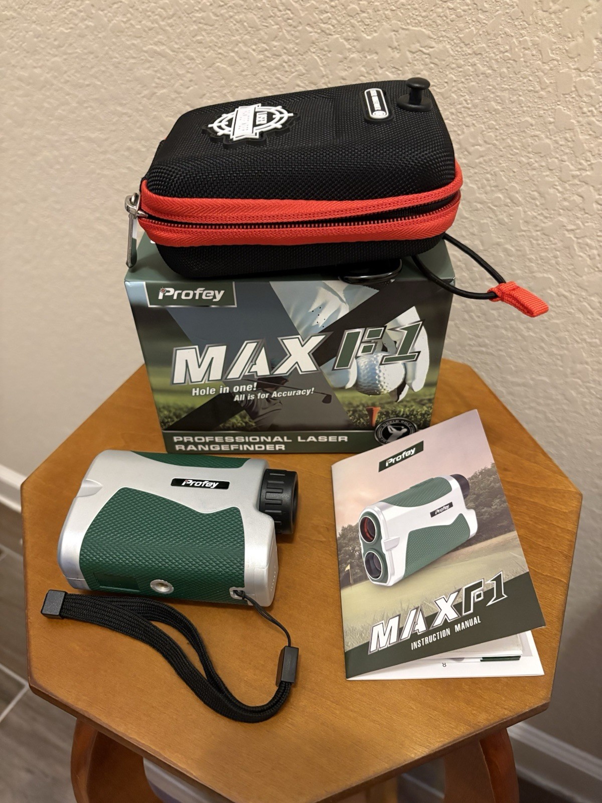 Profey MAX-F1 Golf Rangefinder 6X Magnification, Slope ON/OFF, Flag Lock