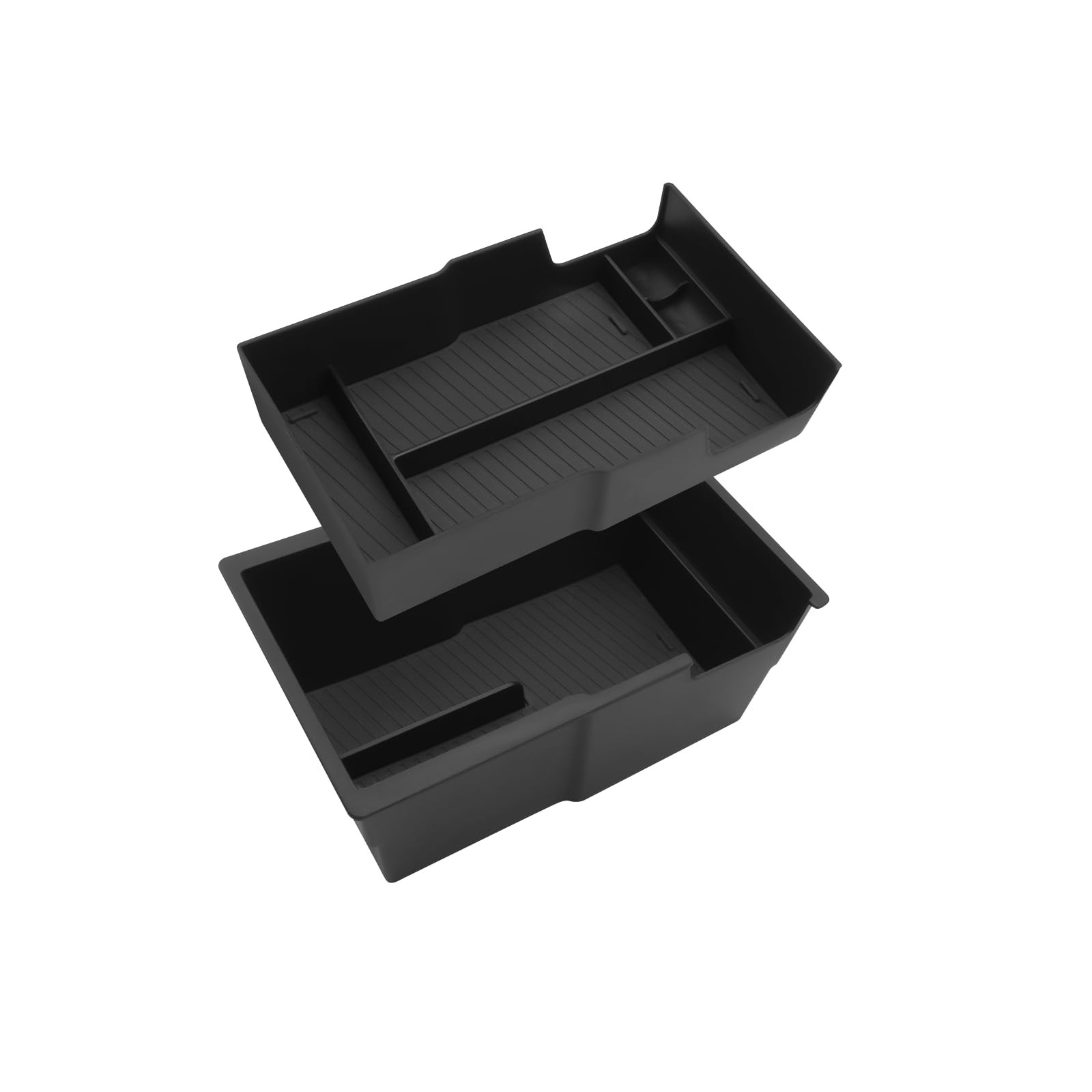 Double Layer Center Console Armrest Organizer Tray Insert For Chevy Equinox