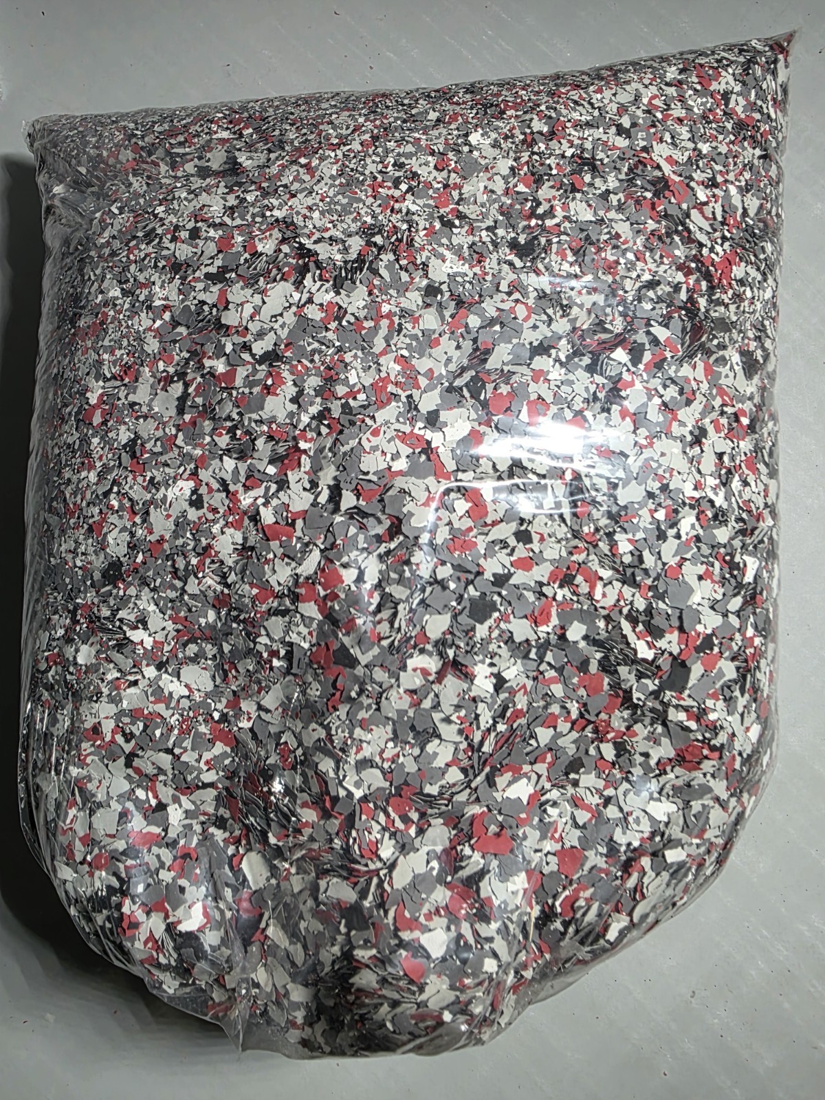 Carbonite Red Epoxy Floor Paint Chips 5lbs