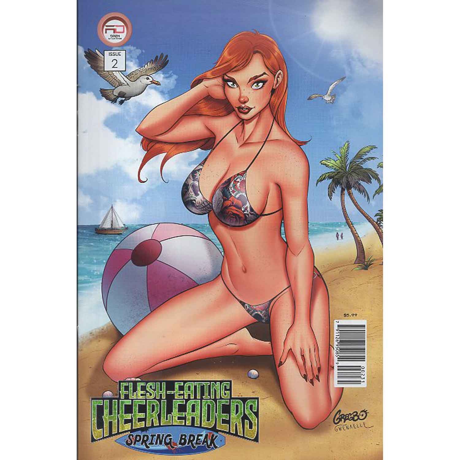 Flesh Eating Cheerleaders Spring Break #2 Cover C Gregbo Dren Productions