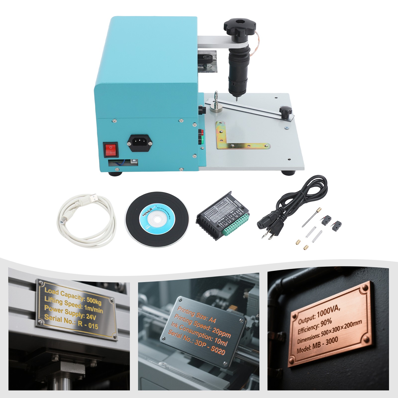 Electric Dot Peen Part Marking/serial Number Tag Marking Engraving Machine