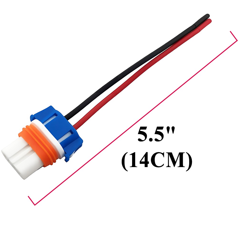 2pcs 9005 HB3 Ceramic Socket Connector Headlight Dual Beam Wiring Harness Holder