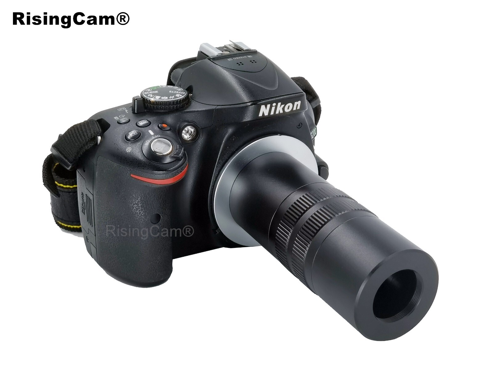 Focusable F mount to C mount microscope adapter compatible for Nikon DSLR Camera