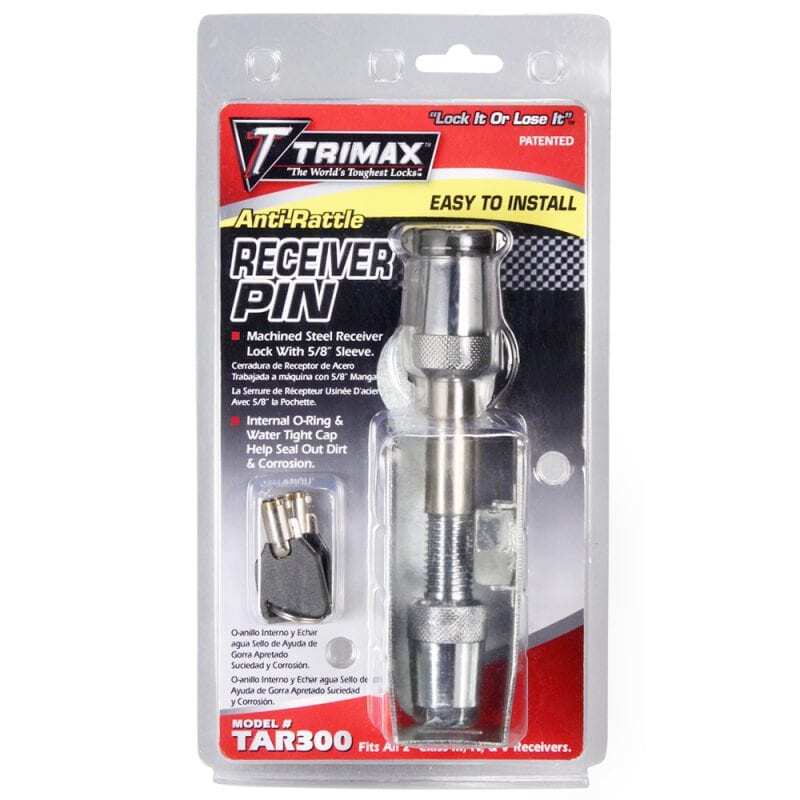 Trimax TAR300 Premium 5/8in Anti-Rattle SS Key Receiver Lock