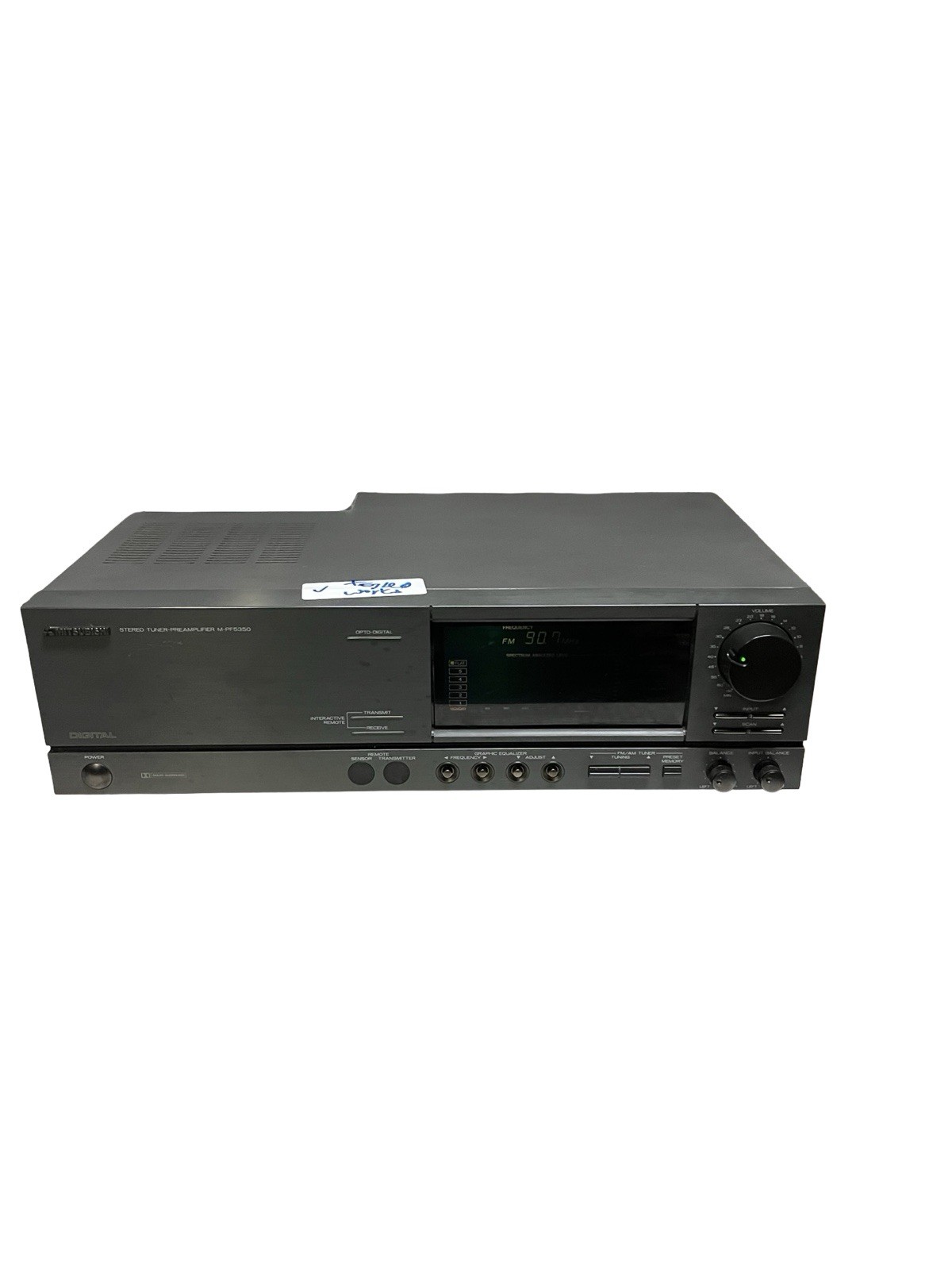 Mutsubishi M-PF5350 Preamplifier Tuner w/ Equalizer Analyzer Tested Working READ