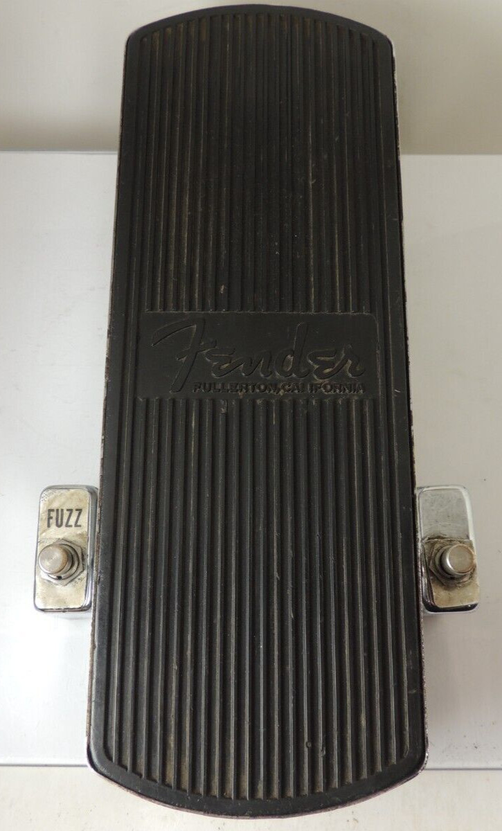 Vintage Fender Fuzz Wah Effects Pedal Chrome Free USA S&H