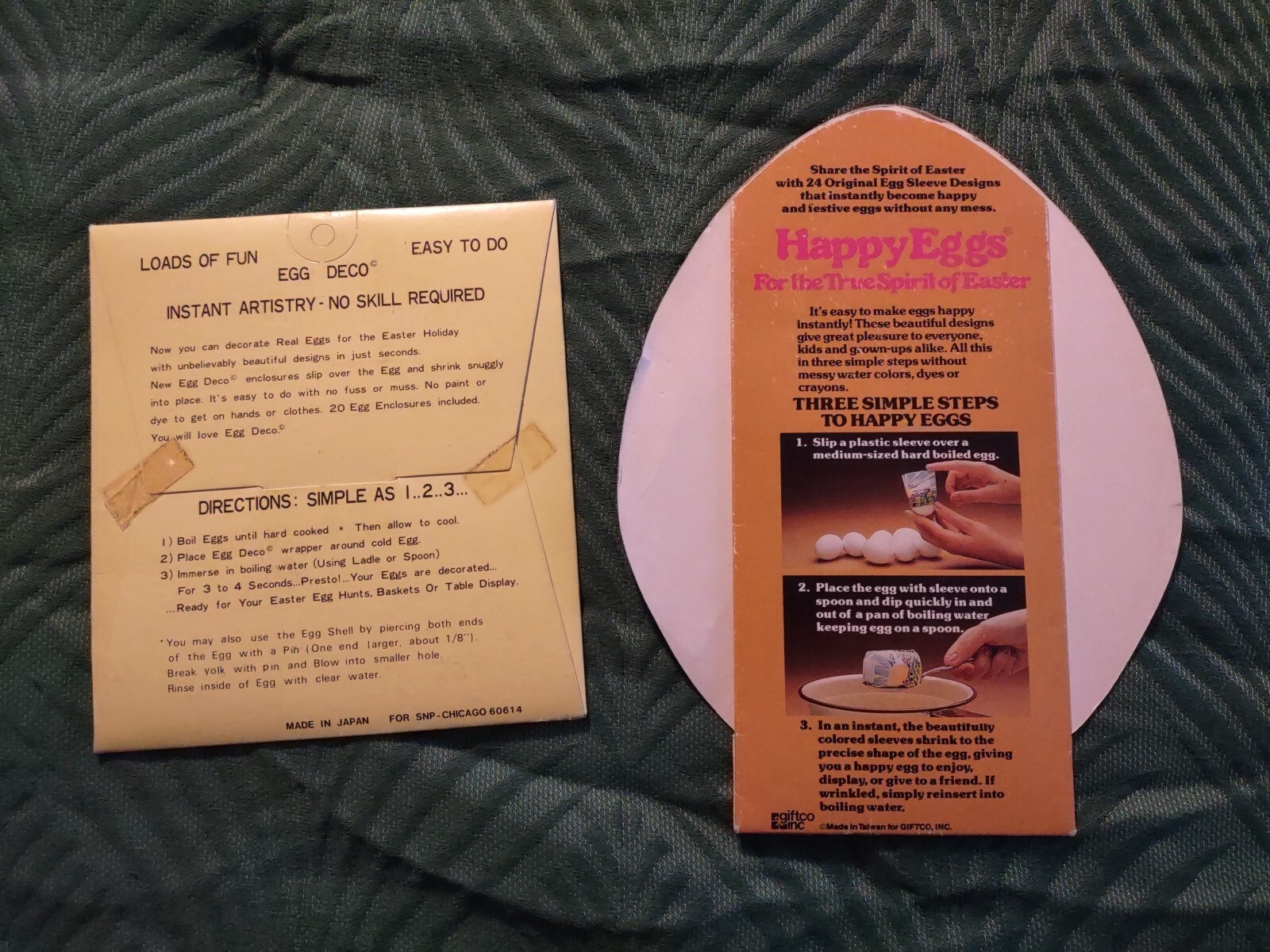 Two Vintage Egg Decorating Kits