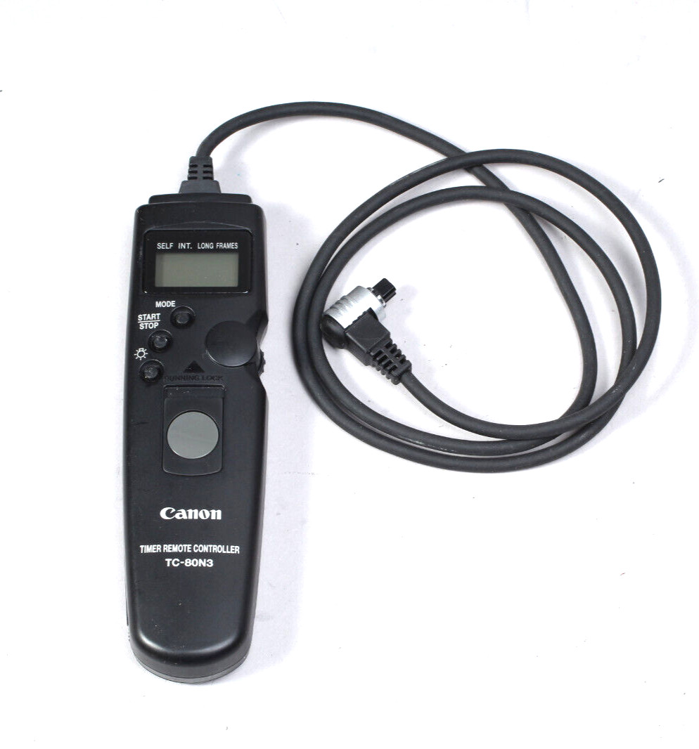 CANON REMOTE SWITCH TC-80N3 SHUTTER RELEASE WORKING FOR CANON  1D, 5D, 7D ETC.