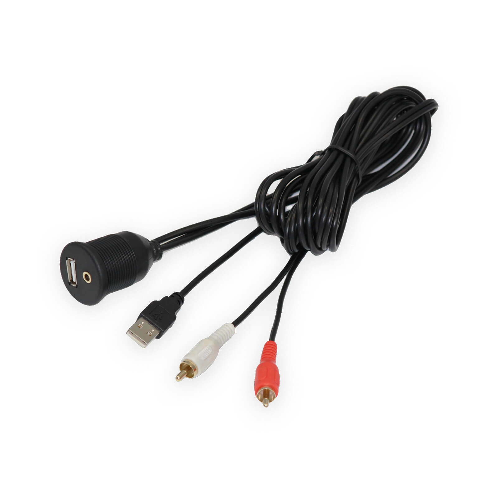 Enrock USBAUX2RC Universal USB 3.5MM Auxiliary Interface Mount Cable