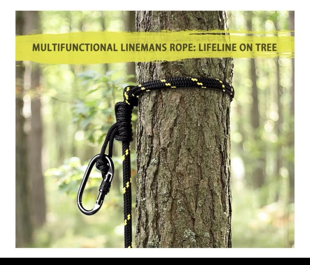 Lineman's Rope, Linemans Climbing Rope Tree Stand, Tree Saddle & Set Up 2 Pack