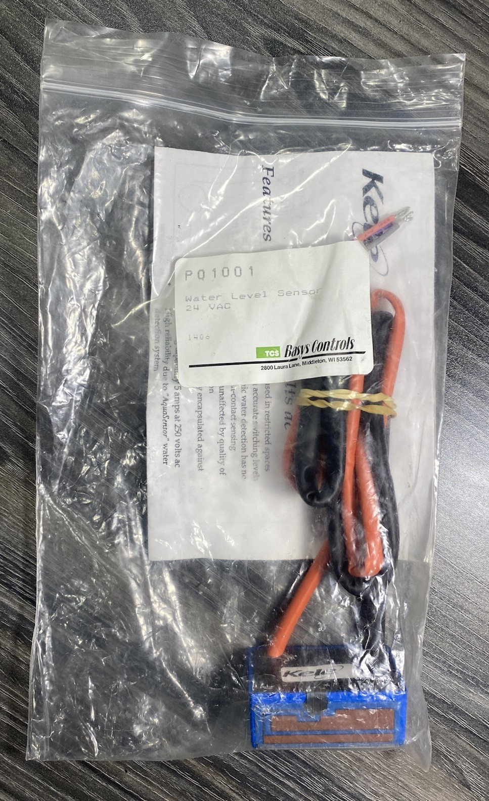Kele LD1‑24 / TCS PQ1001 Aquablock 24V AC/DC Water Level Alarm Sensor AQS.0066.9