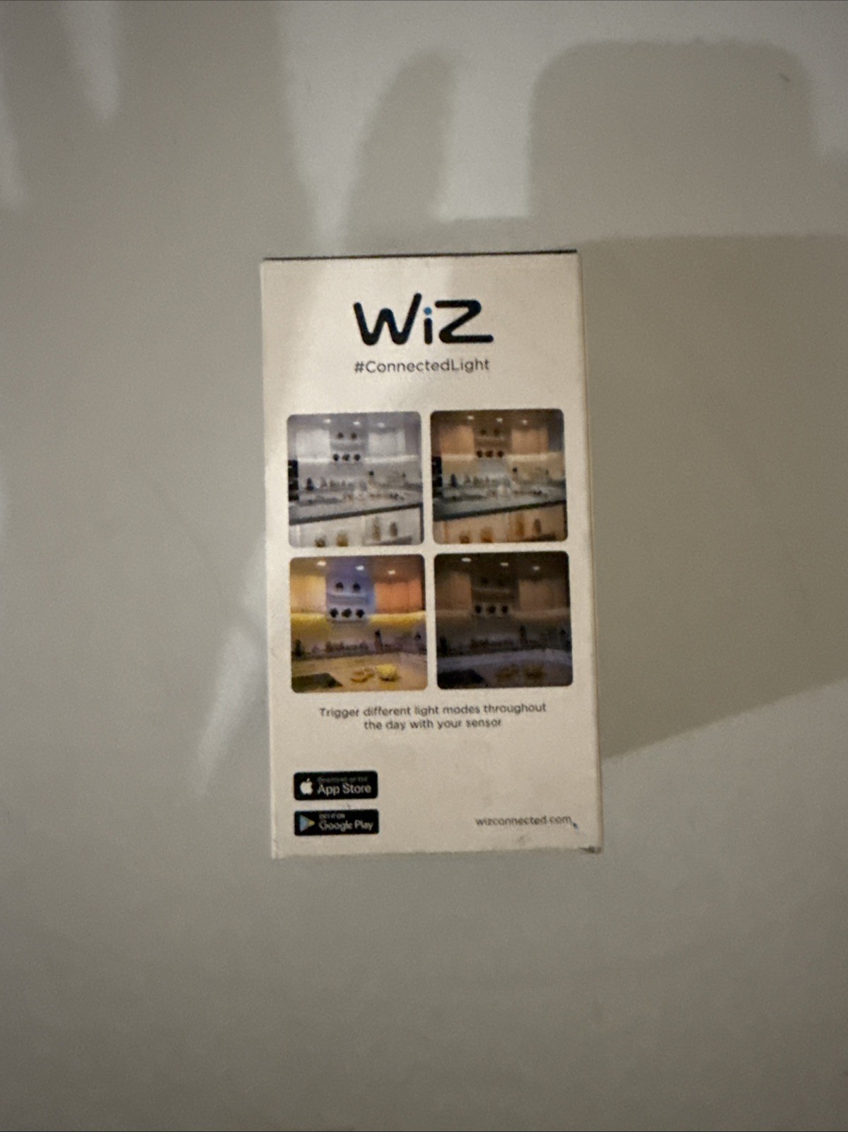 WiZ Indoor Motion Sensor 603472 – Battery Powered Smart Motion Sensor - Open Box