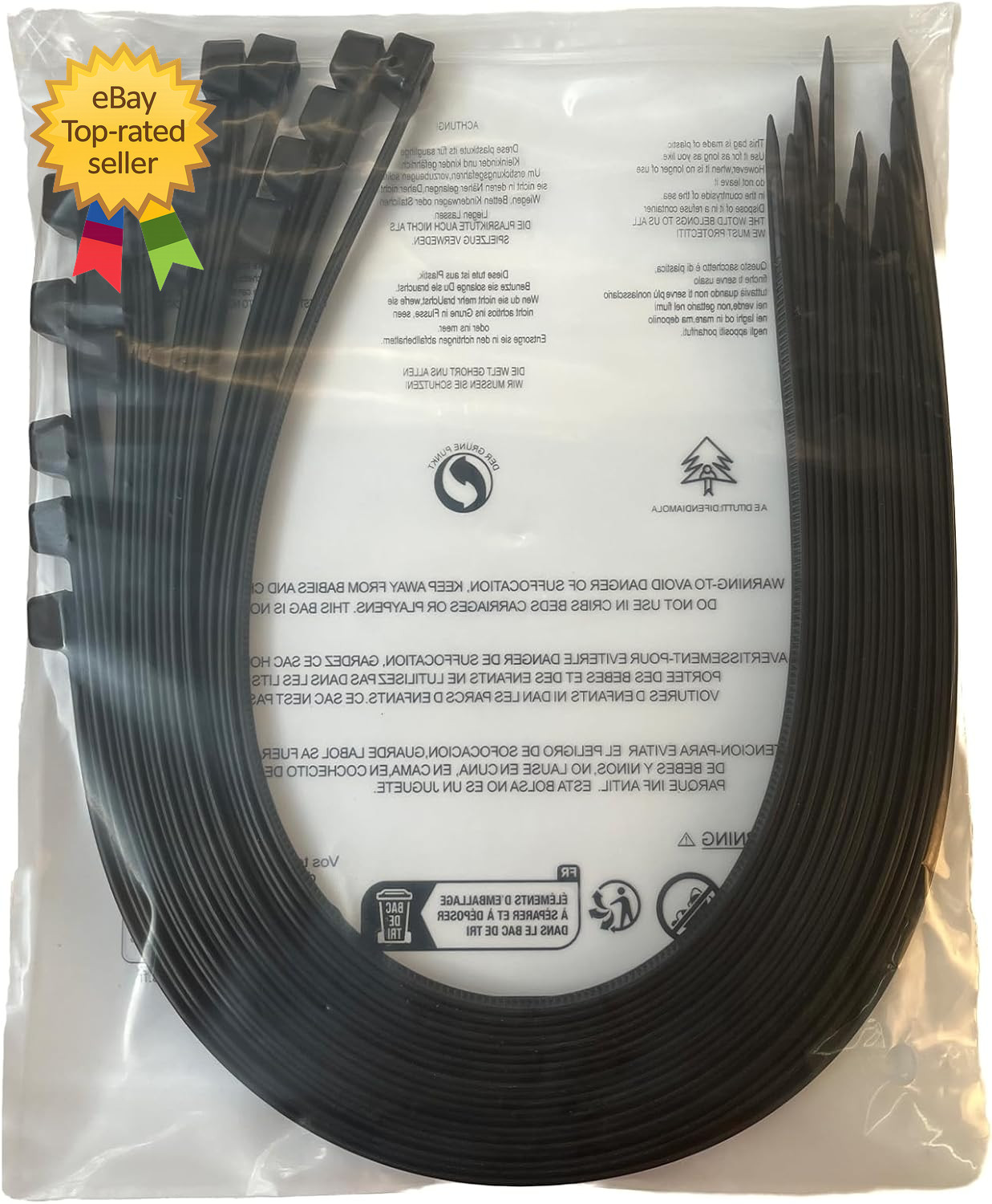 36 Inch Extra Long Zip Ties Heavy Duty for Outdoor Use 175 Pounds Tensile Streng