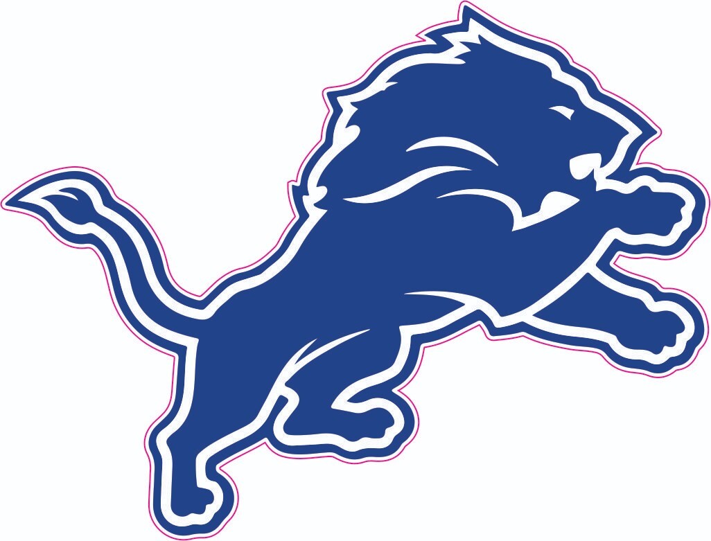 Lions Inspired Mini football Helmet Decals