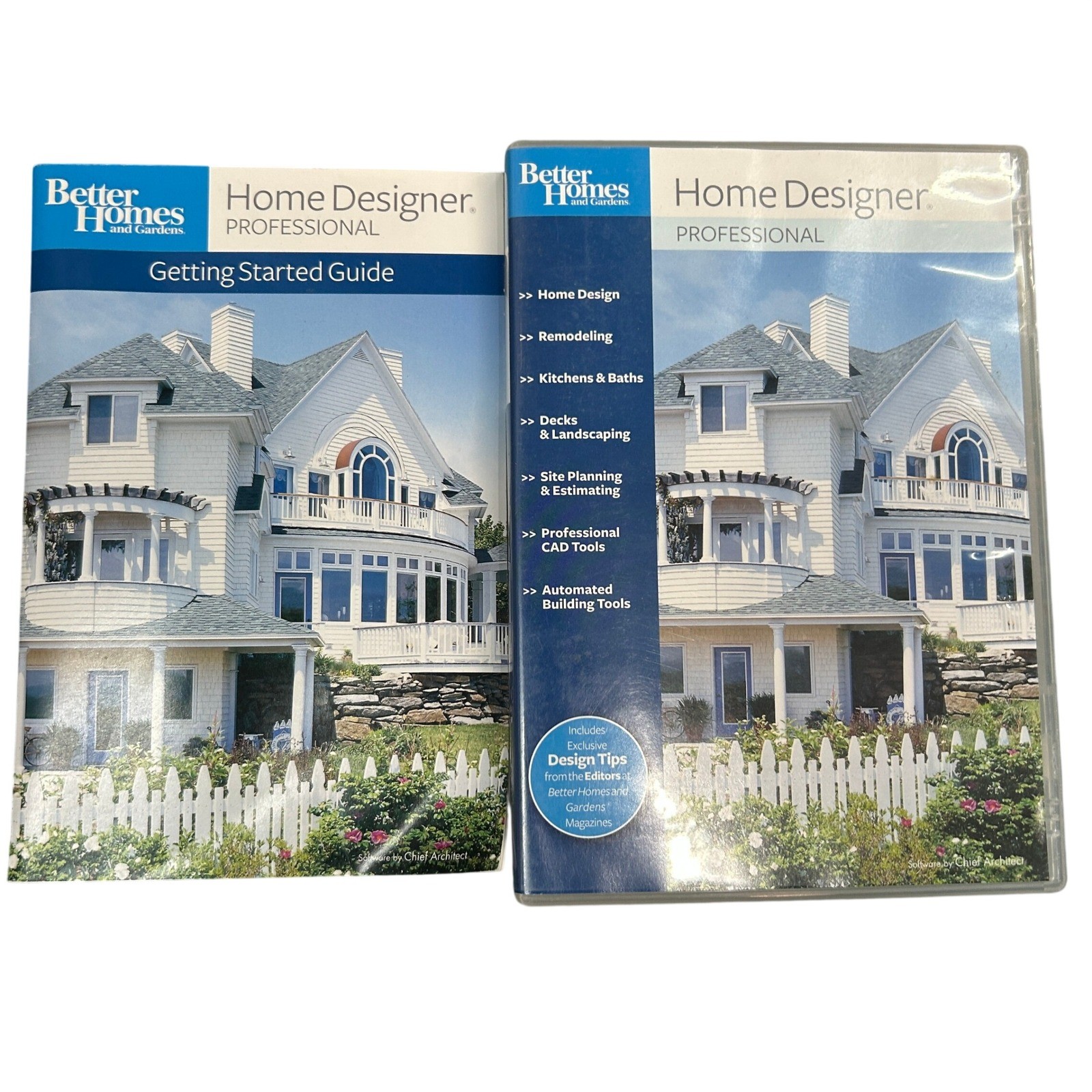 Better Homes and Gardens Home Designer Pro 8 PC Software Blue CAD Architecture