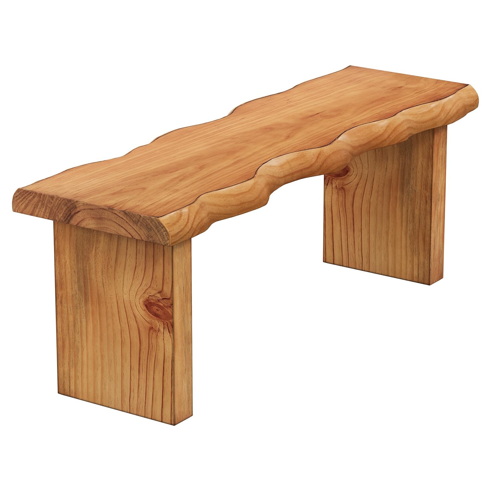 47 Solid Wood Bench Farmhouse Entryway Bedroom Dining Easy Assembly Brown