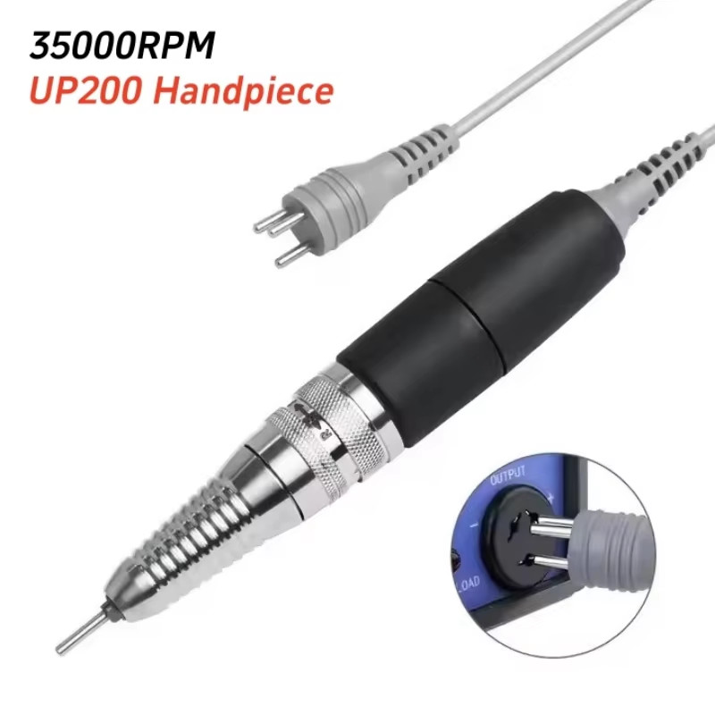 Nail Art Machine Handpiece 3 Pin for Up200 Core Electric Manicure Pen 35000 Rpm
