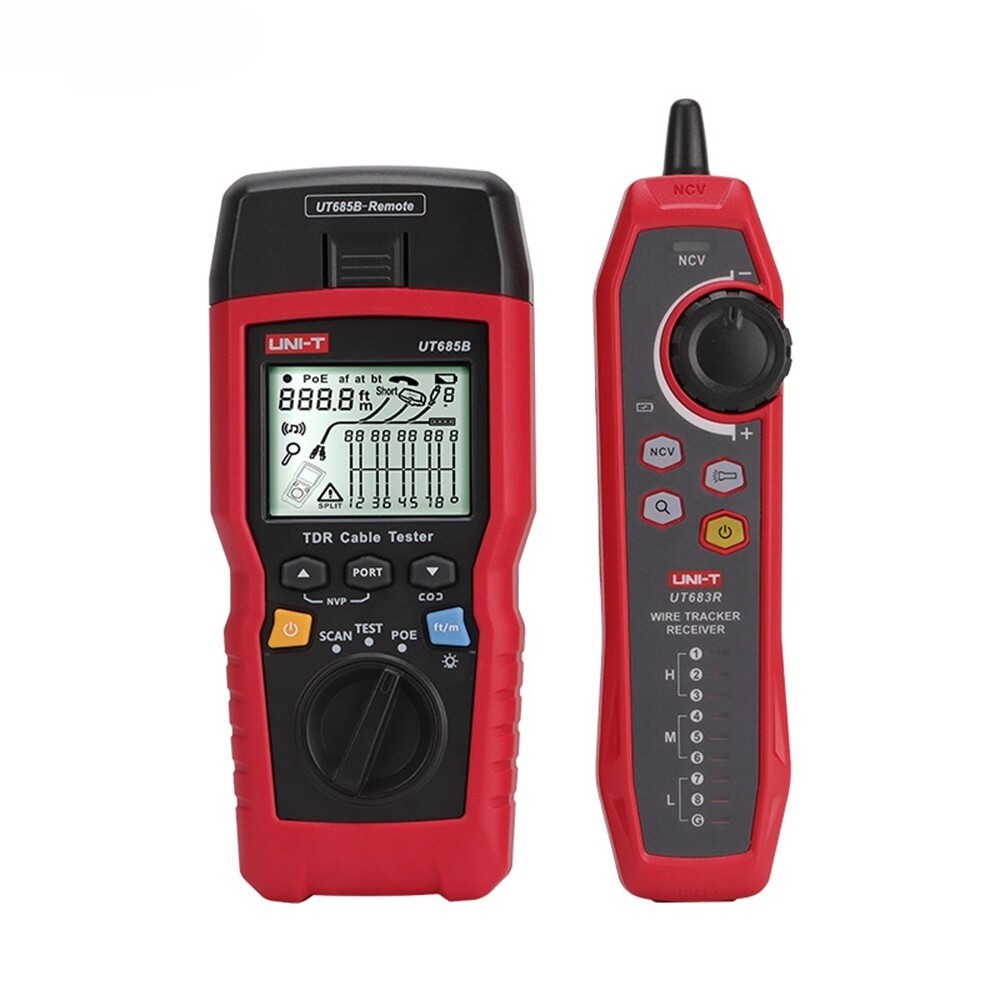 RJ11 RJ45 POE Detector UNI-T UT685B Kit TDR Cable Tester Wire Tracker Network