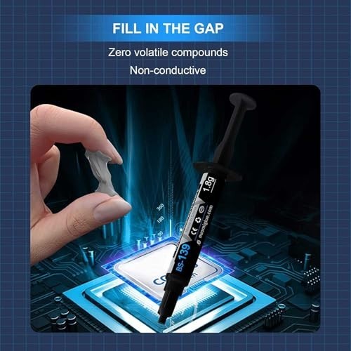 Thermal Paste CPU 1.8g for GPU IC Heatsinks Computer Non Conductive with Toolkit