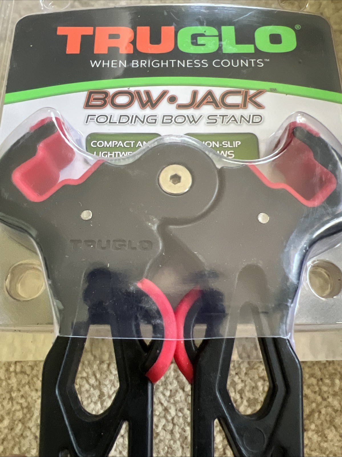 TruGlo Bow Jack Folding Stand Lightweight Portable Bow Support for Archery