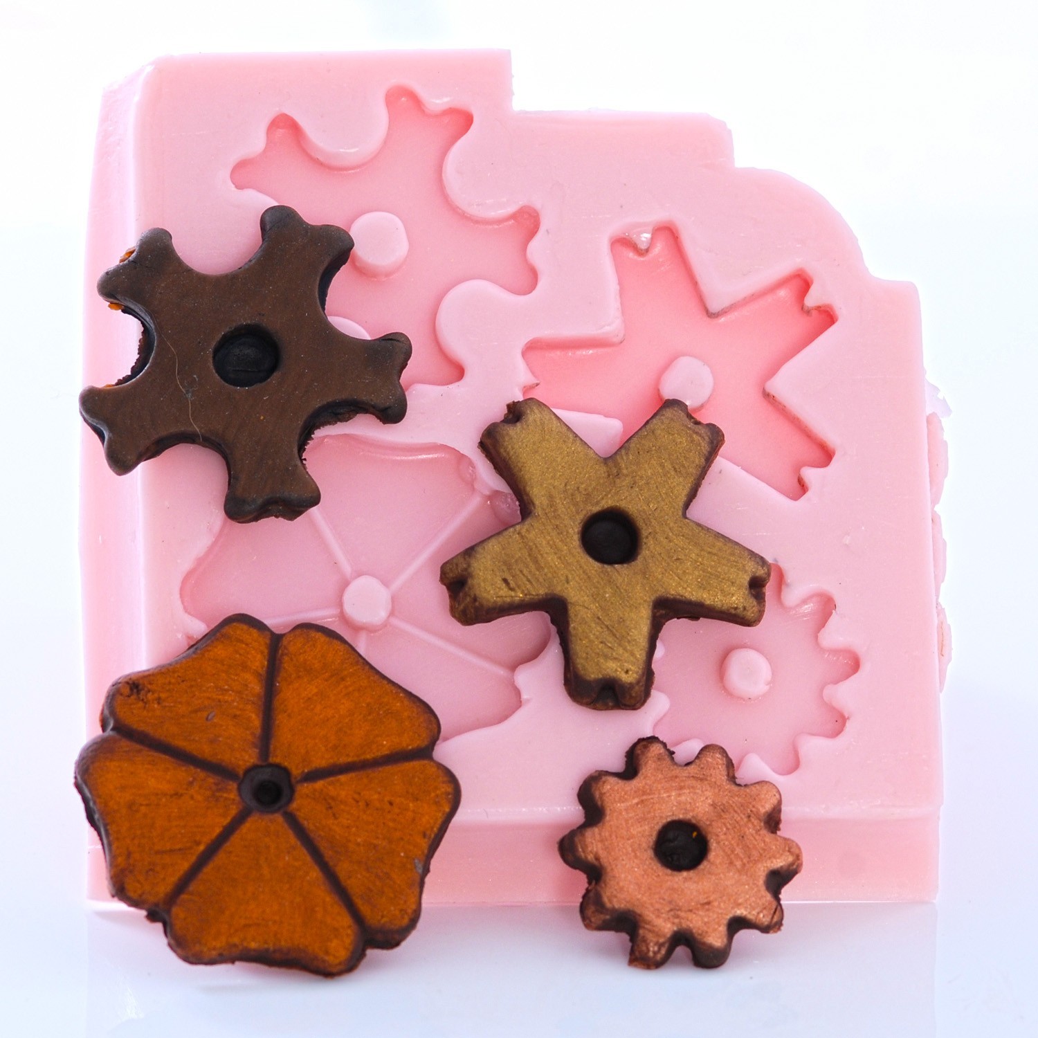 Silicone Mold Flexible Push mold for Polymer Clay Casting Mold for Resin (830)