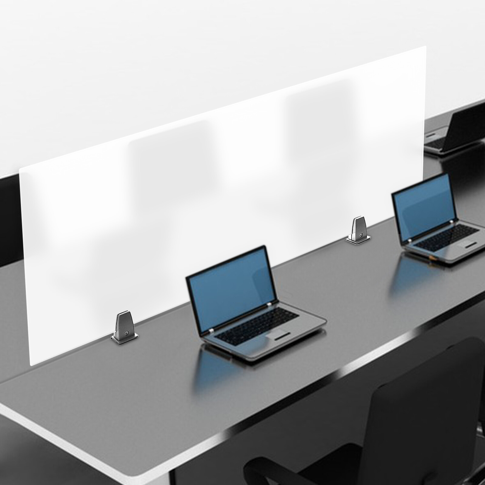 47*18" Desk Divider Desk Privacy Panel Panels Desktop Partition Anthracite Gray