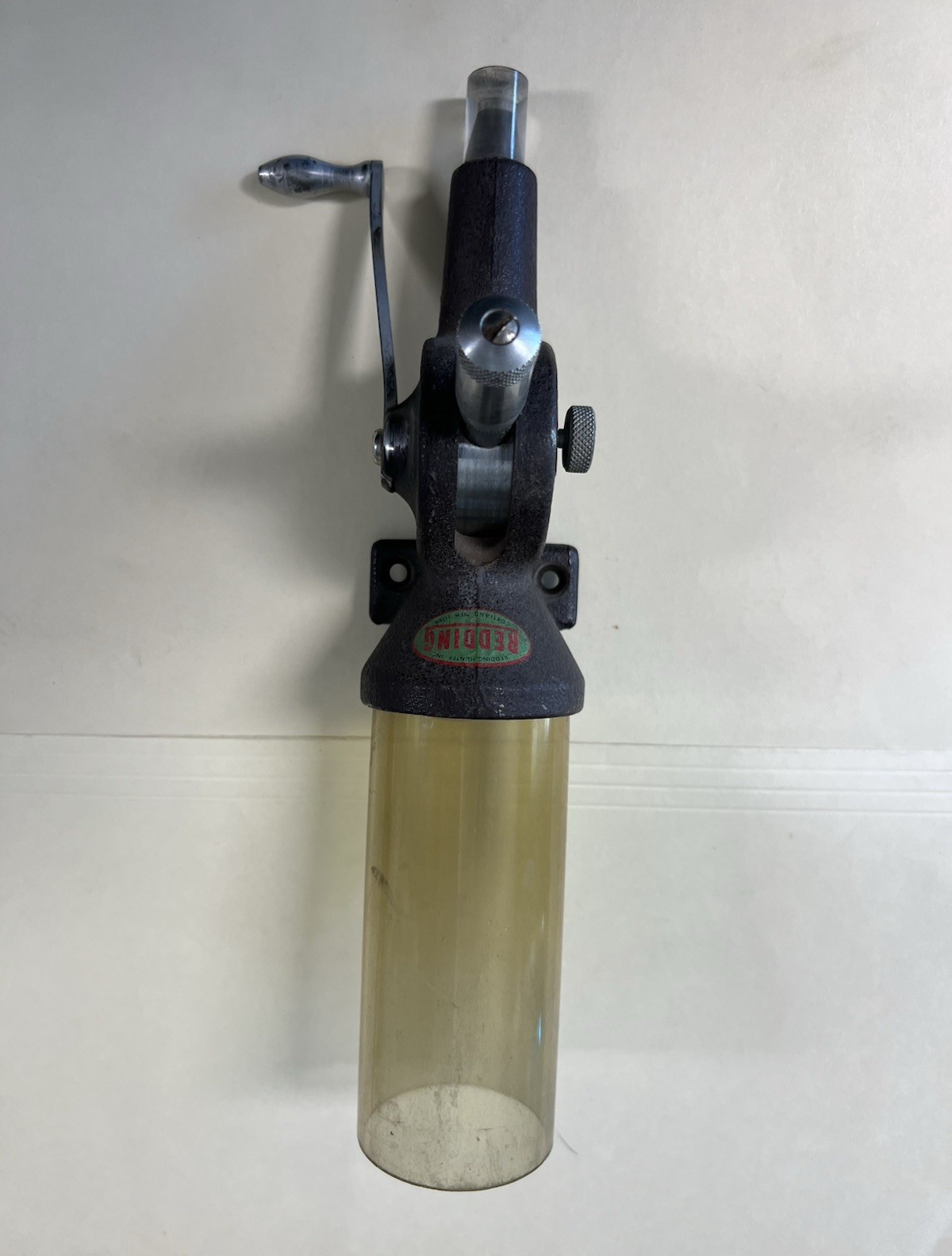 Redding Powder Measure Reloading Powder Dispenser w/ Clear Hopper Brown/Clear