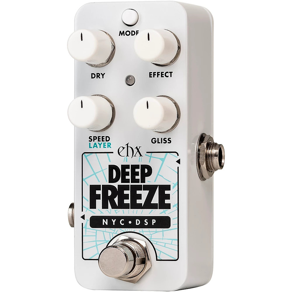 Electro-Harmonix Deep Freeze Sound Retainer Effects Pedal White