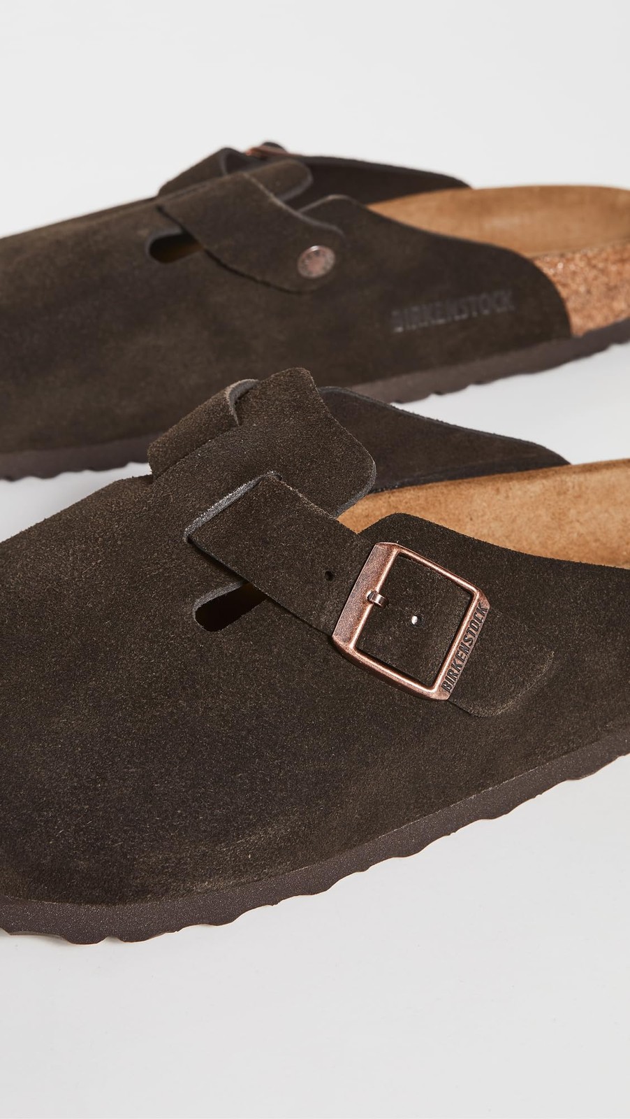 Sz 7-7.5 Women/5-5.5 Men Birkenstock Boston Clog,Mocha Suede,36 M EU