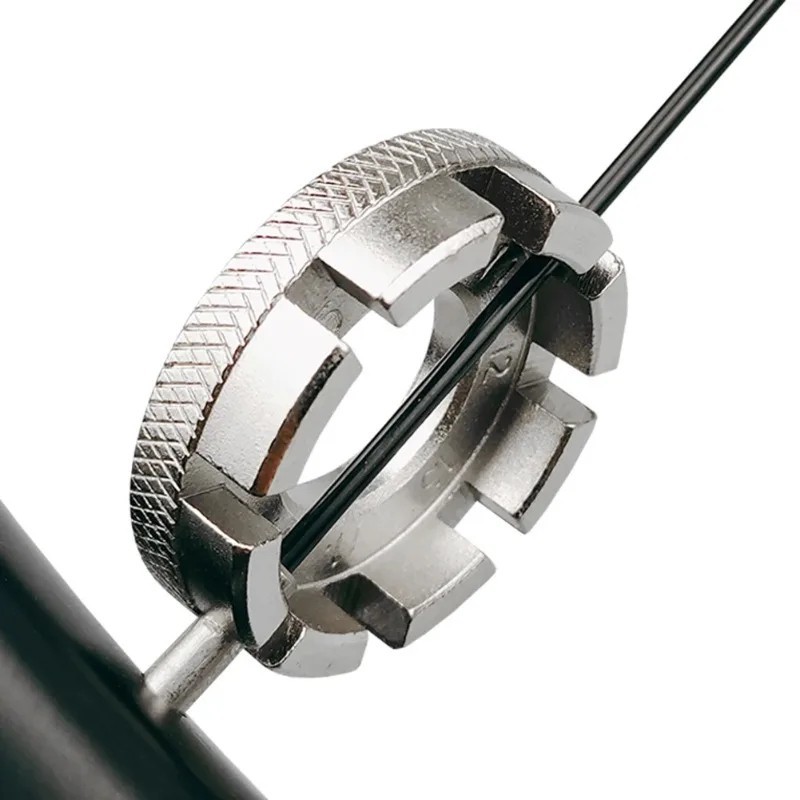 Bicycle Spoke Wrench Hard Steel 8 Way Bike Rim Truing Tool Adjust wheel Spokes