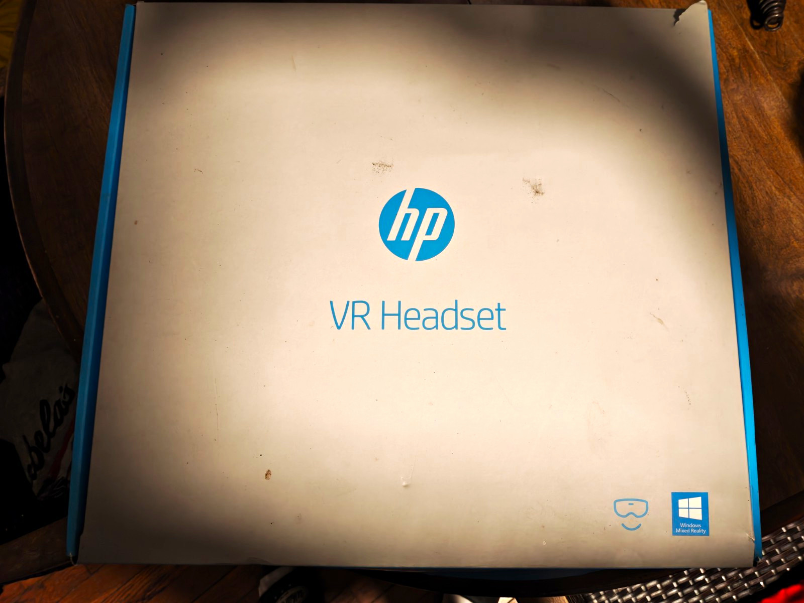 HP PC & Console VR Headset Black w/ Controllers, Cables & Original Box