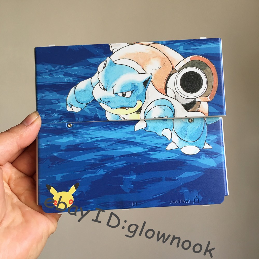Pokemon Blastoise 20th Kisekae Plates Faceplate Cover Shell for Nintendo series