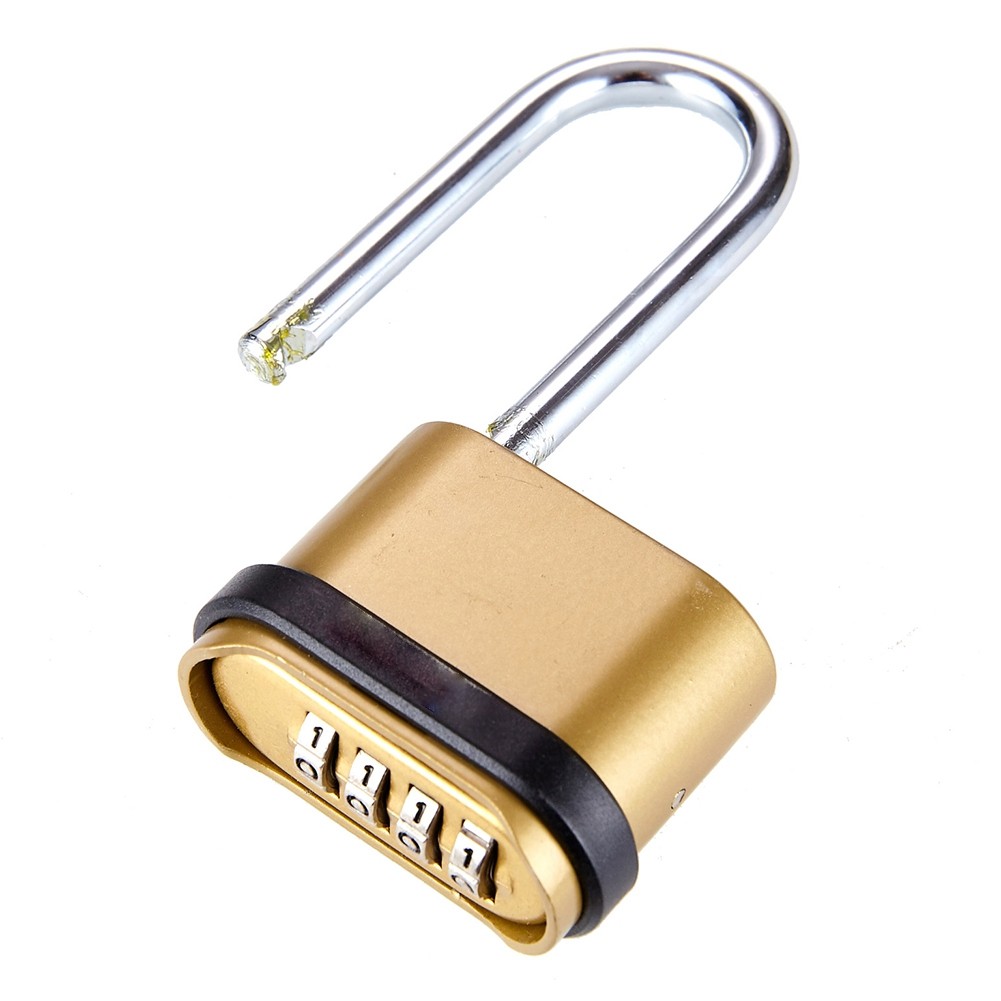 1 PCS Long Combination Lock Padlock, Extended Lock Hook Bottom E3X31788