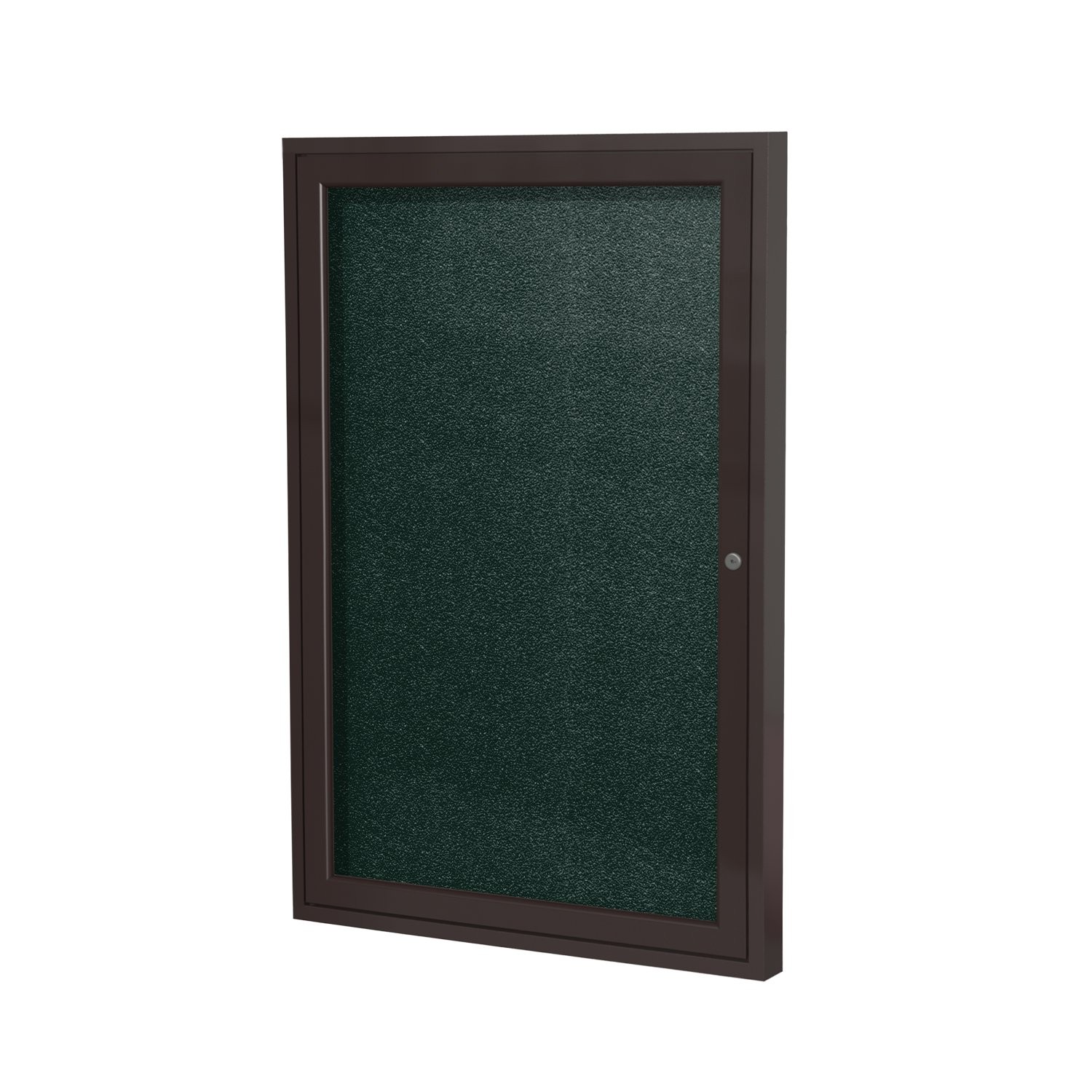 Ghent's Vinyl 36" x 30" 1 Door Enclosed Bulletin Board in Black