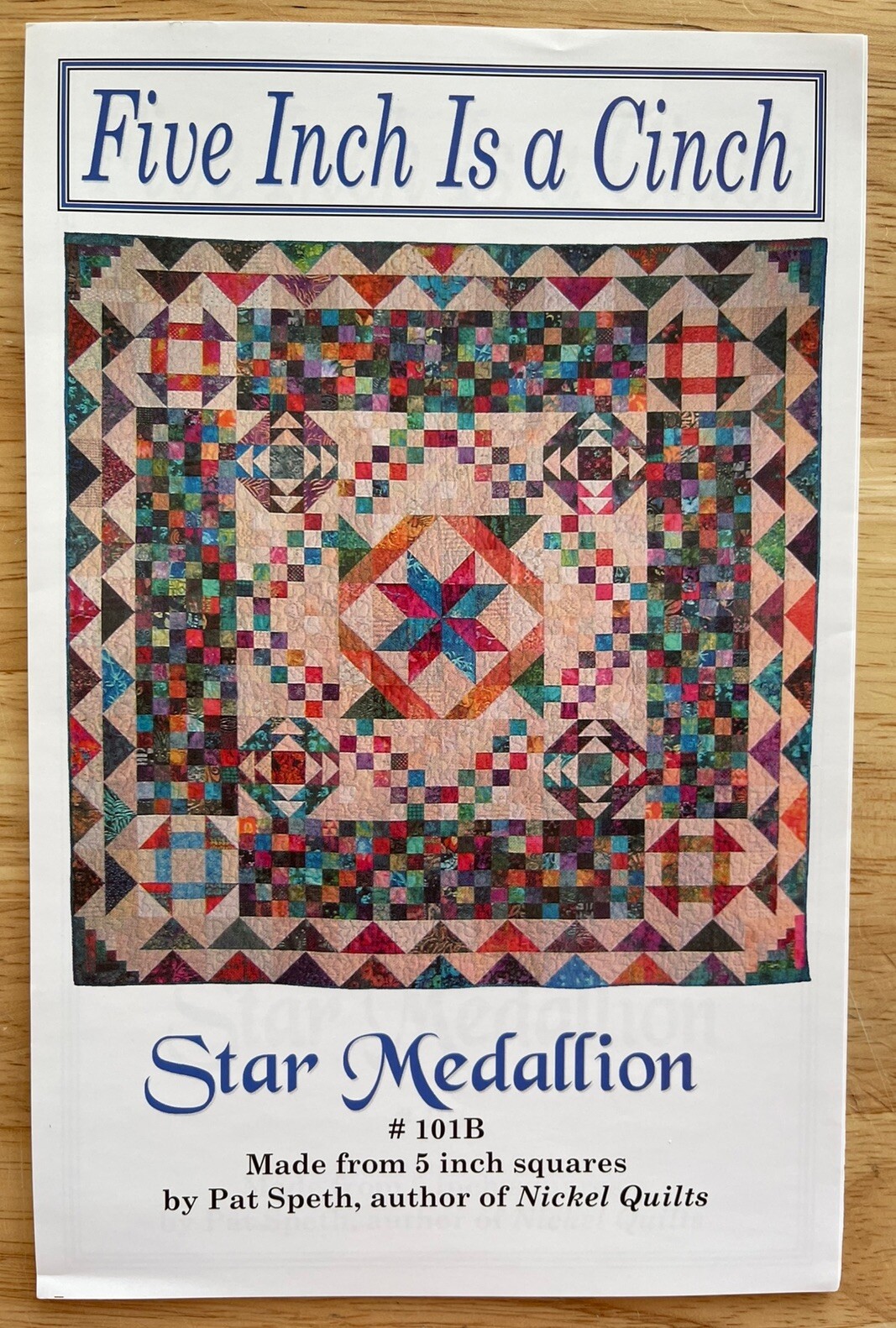 Star Medallion # 101B  ~ Five Inch Is A Cinch  ~ 88" X 88" ~  Skill Level:  Easy