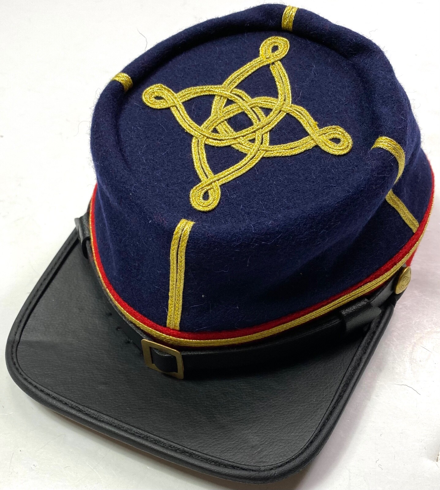 CIVIL WAR US UNION CAPTAIN ARTILLERY OFFICER KEPI FORAGE CAP HAT-2XLARGE