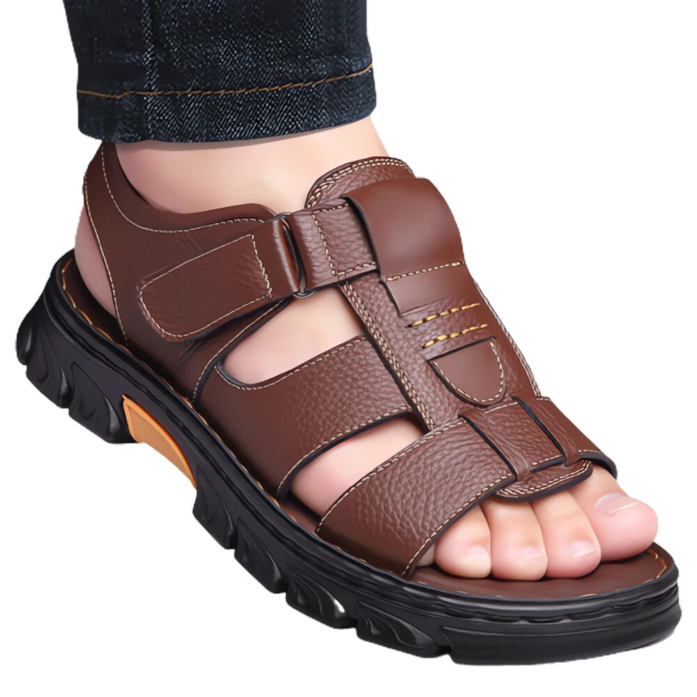 Men's Shoes Summer Sandals Slippers Beach Outdoor Thick-soled Flats Footwear