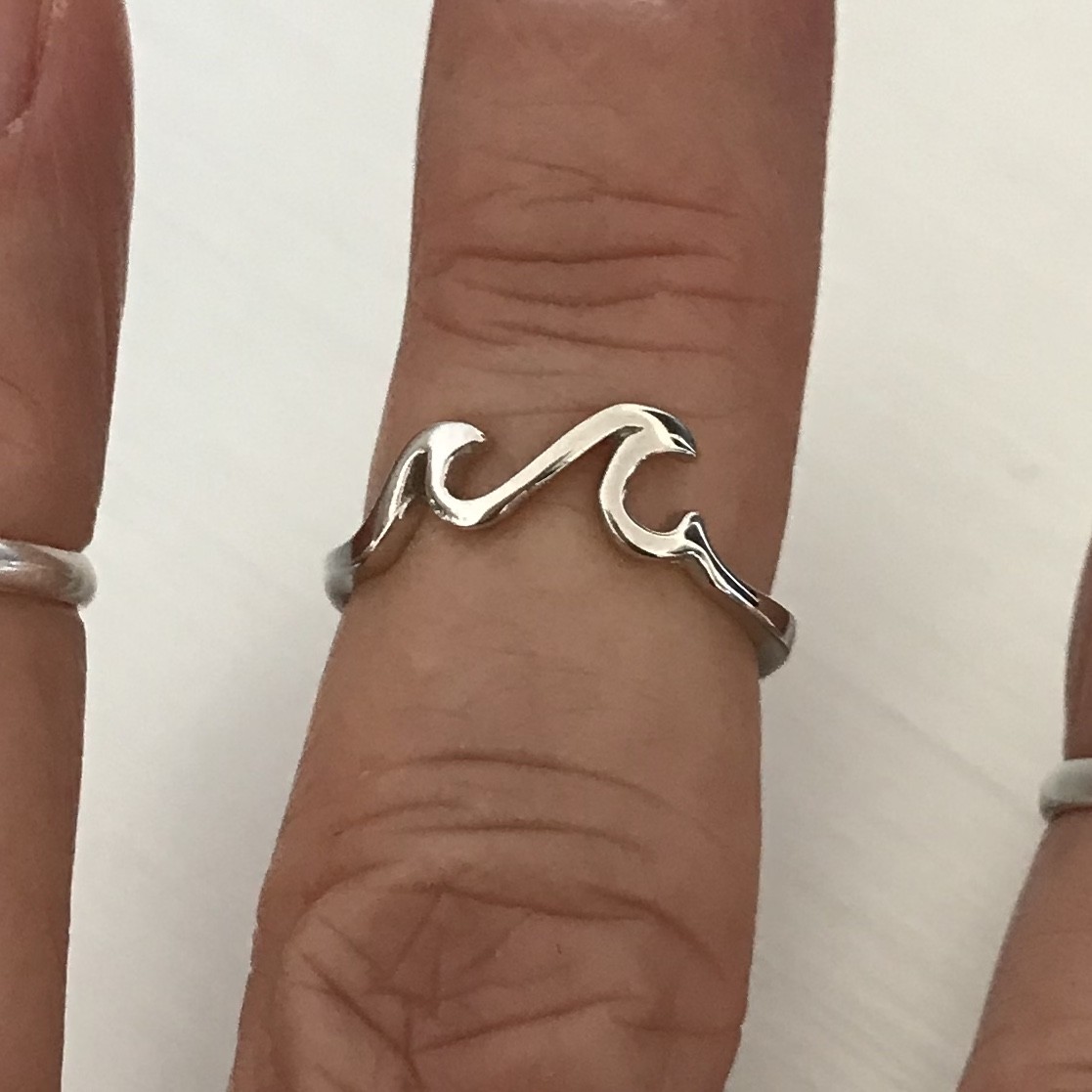 Sterling Silver Little Waves Toe Ring, Silver Ring, Wave Ring, Ocean Rings